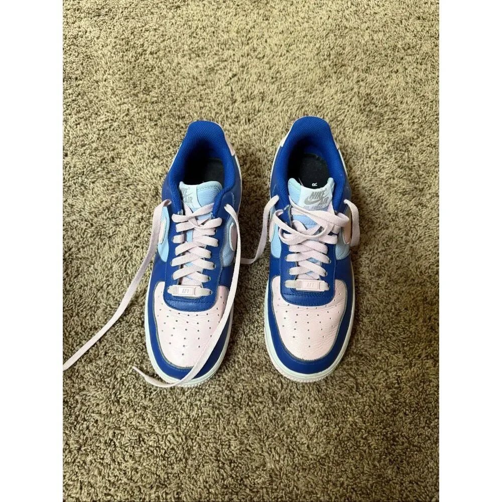 Nike Air Force 1 ‘07 LV8 DV3892-900 Blue Pink Pastel Low Top Sneakers Women’s 8